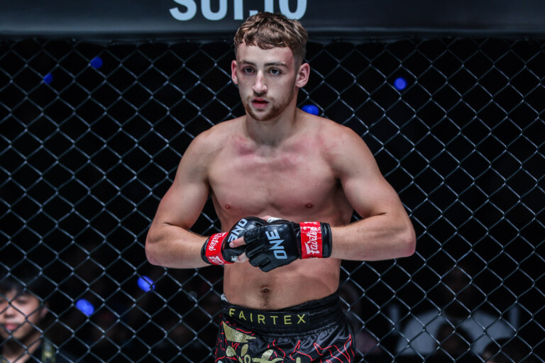 Muay Thai fighter Freddie Haggerty stands inside the Circle.