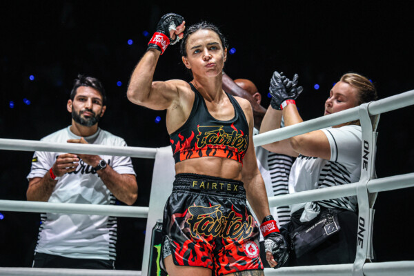 Natalia Diachkova gets ready to fight Taylor McClatchie at ONE Friday Fights 94
