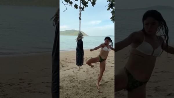 Allycia Hellen Rodrigues kicks HARD