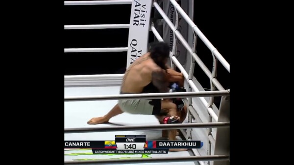 Enkh Orgil Baatarkhuu locks up a kimura on Aaron Canarte for the first round submission!