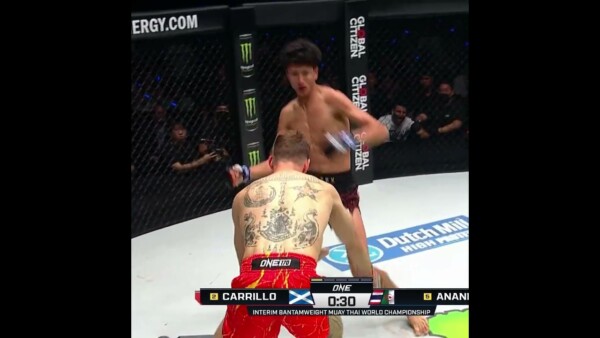 Nabil Anane conquers Nico Carrillo to win the ONE Interim Bantamweight Muay Thai World Championship!