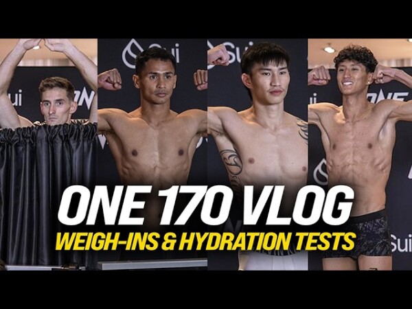ONE 170 Weigh Ins Vlog  Thant Zin Drama, World Title Fights SET, Johans Make Weight
