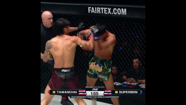 UNDISPUTED  Tawanchai finishes Superbon to retain the ONE Featherweight Muay Thai World Title!