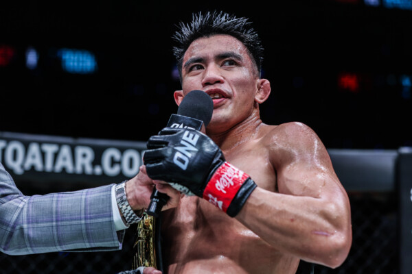 Joshua Pacio speaks after unifying ONE Strawweight MMA World Title against Jarred Brooks at ONE 171