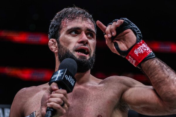 Shamil Gasanov speaks after he defeated Martin Nguyen at ONE 171: Qatar