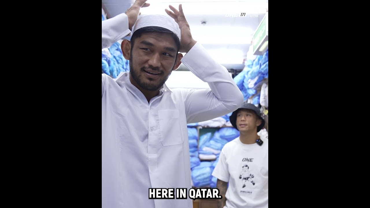 Aung La N Sang and Martin Nguyen soak in the culture in Qatar