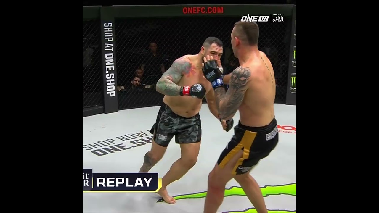 DEAD LEG ☠️ Kirill Grishenko chops down Mauro Cerilli for a first round TKO!