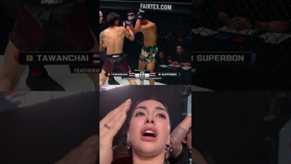 Dua Shkara was feeling every moment of Tawanchai vs. Superbon!