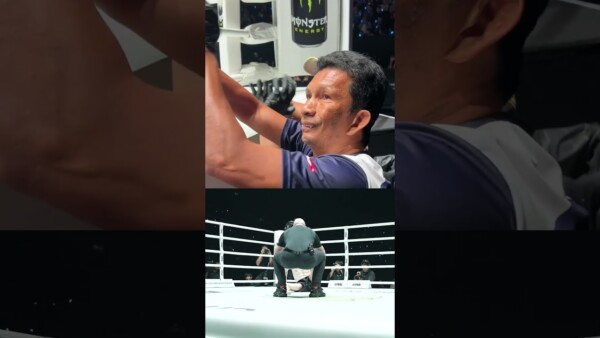 Fast and furious⏱️ Aliff gets it done in style with his father in his corner ❤️