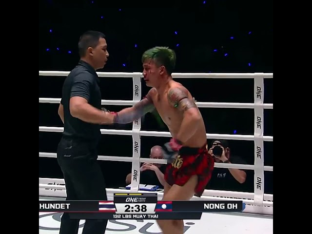 SHOCKING KO  Nong Oh stops Khundet 24 seconds into Round 2 of his ONE Friday Fights debut!