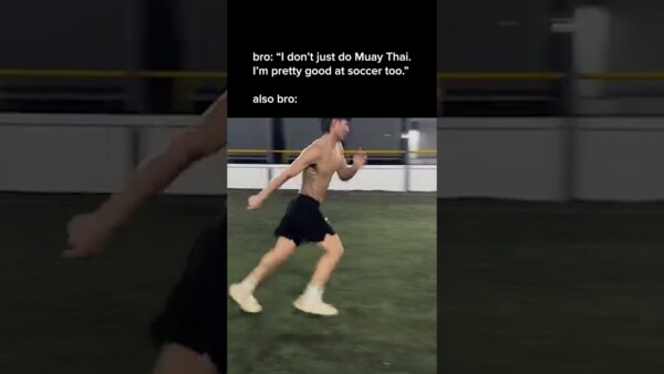 When you train for a World Title fight but end up at soccer practice instead ⚽