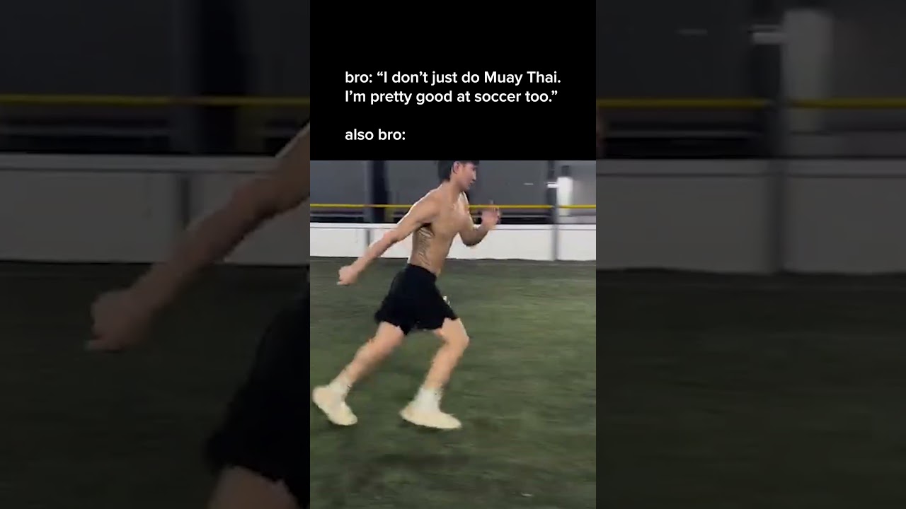 When you train for a World Title fight but end up at soccer practice instead ⚽