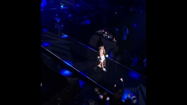 GRAND ENTRANCE  Nadaka Yoshinari makes the walk for his long awaited ONE debut!
