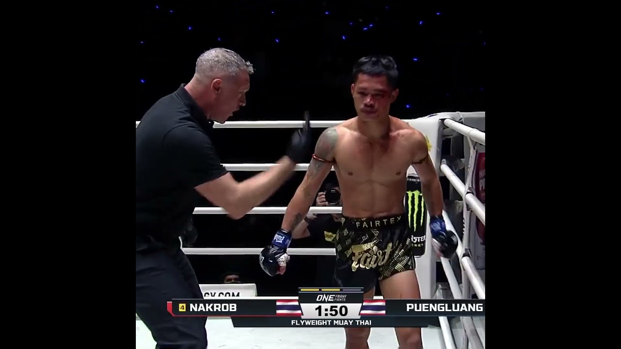 Heart of a LION  Nakrob powers up for an epic comeback KO of Puengluang!