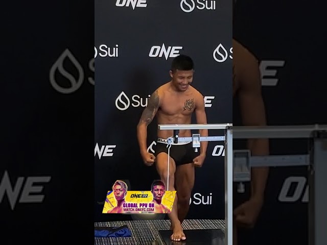 Locked and loaded  Takeru and Rodtang are on weight and ready to throw down at ONE 172!