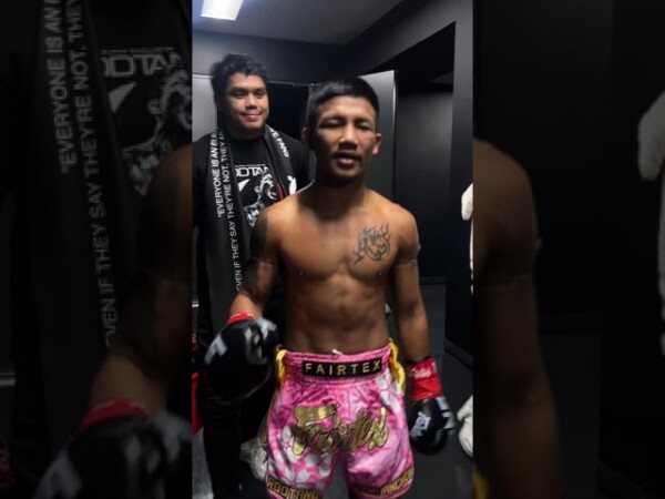 On CLOUD NINE ☁️ Rodtang thanks the fans after his show stopping KO of Takeru at ONE 172 in Japan!