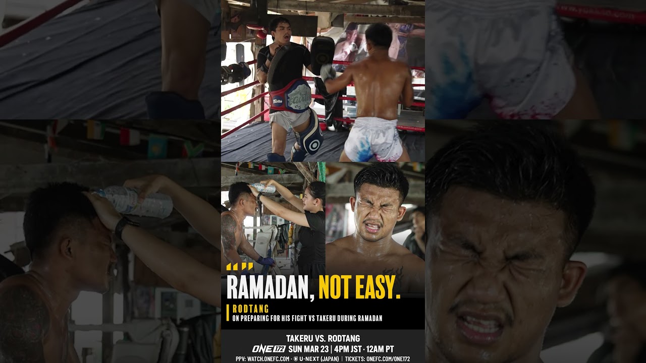 Pushing limits ☪️ Even with the most intense fight camp, Rodtang still fasts during Ramadan!