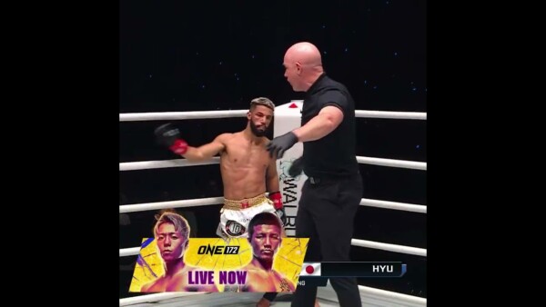 What a KNEE  Hyu moves to 3 0 in ONE with a shocking first round KO!