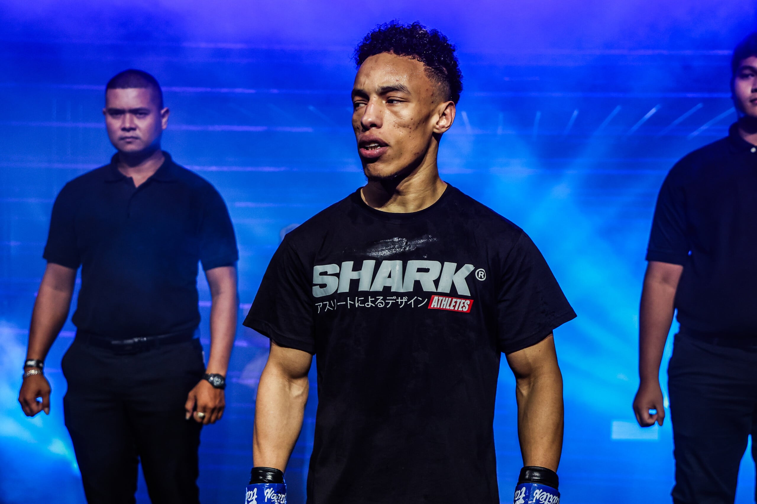 Elmehdi El Jamari makes his way to the ring at ONE Fight Night 30