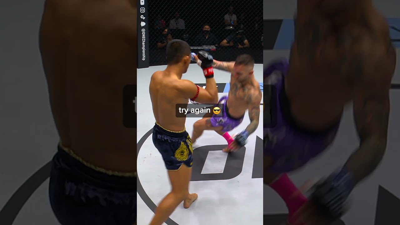 If at first you don’t succeed… kick again   Nong O always makes it count!