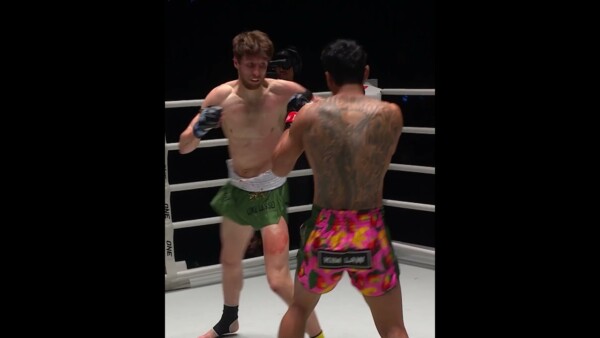 Nonstop BRAWLING  Jo Nattawut and Luke Lessei were swinging for the fences!