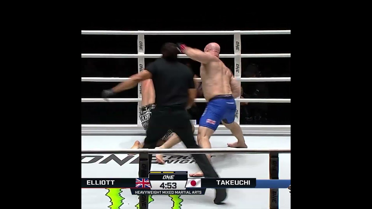 POWERHOUSE  Paul Elliott hands Ryugo Takeuchi his first defeat via third round TKO!