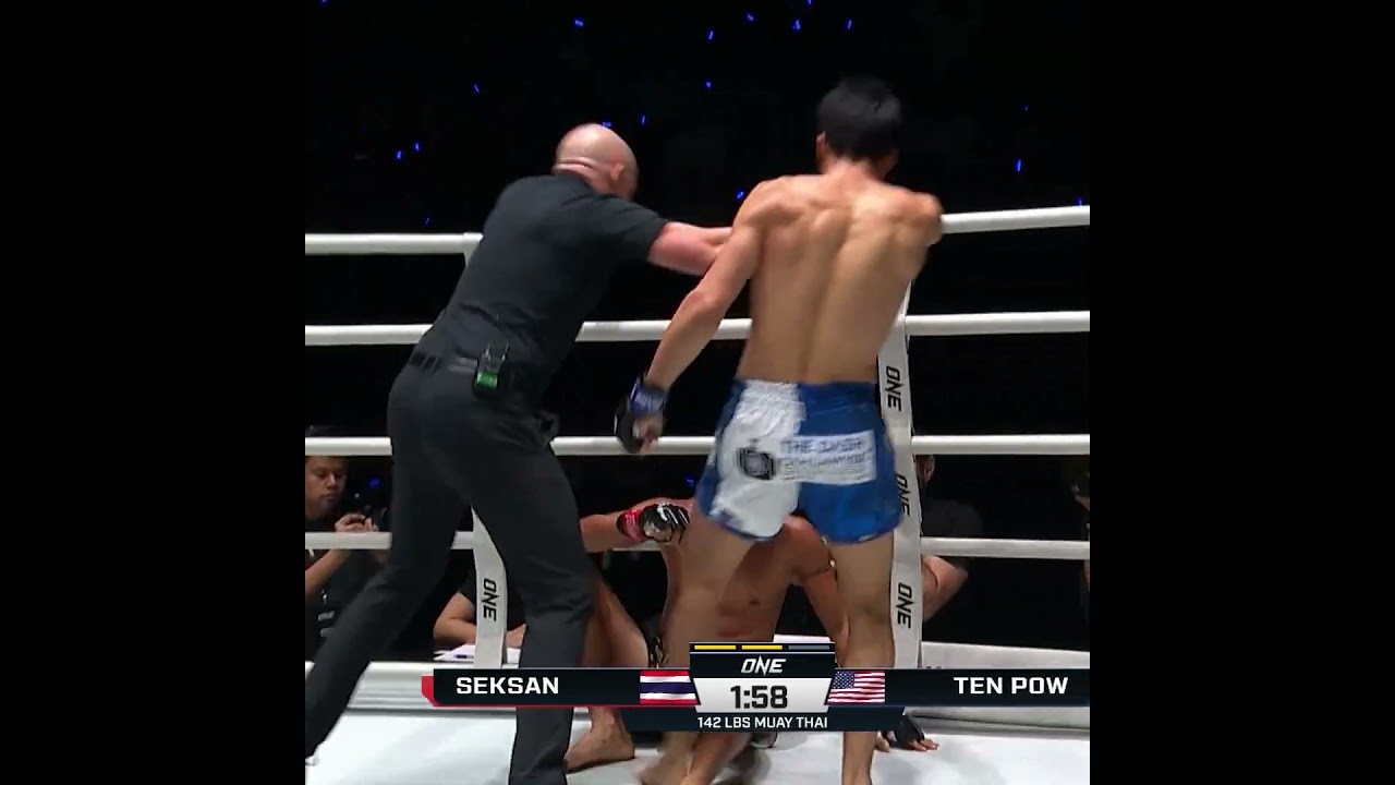 Seksan YIELDS  Asa Ten Pow stops "The Man Who Yields To No One" to cap a stellar performance!