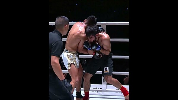 SHUT DOWN  Johan Ghazali was throwing heat in this Muay Thai banger with Temirlan Bekmurzaev!