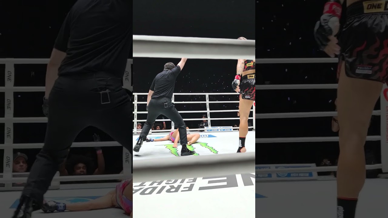 Watch Stella Hemetsberger's KO from ringside