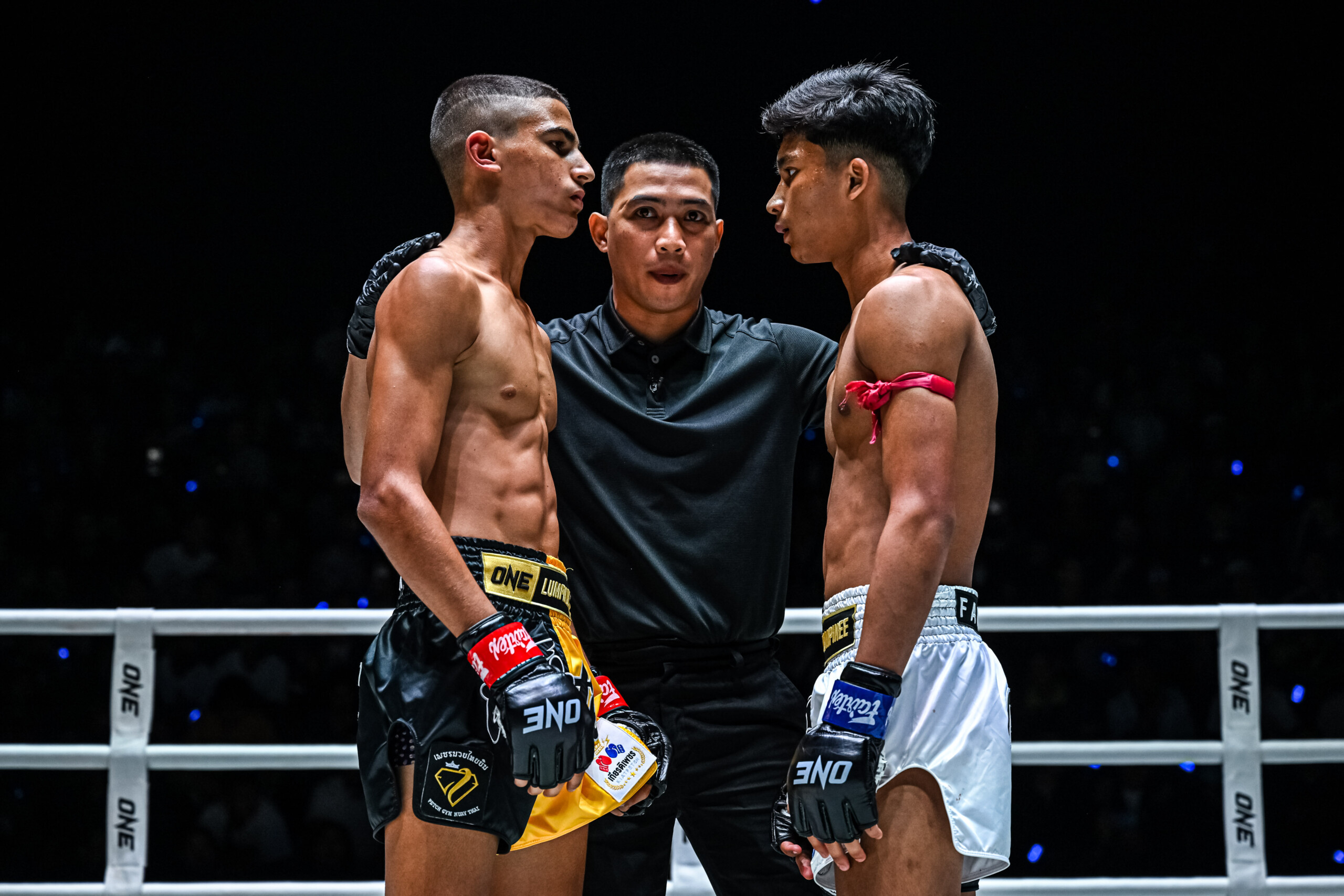 Adam Sor Dechapan and Nahyan Mohammed face off