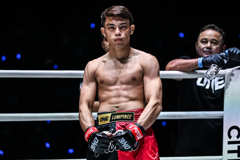 Rifdean Masdor flexes before his fight against Nongbia LaoLaneXang at ONE Friday Fights 107