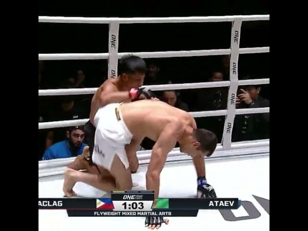 INSANE action  Shazada Ataev submits Jean Claude Saclag via armbar at ONE Friday Fights 109!