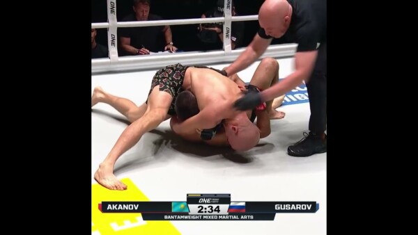 NINJA CHOKE  Valerii Gusarov scores a slick first round submission in his ONE Friday Fights debut!