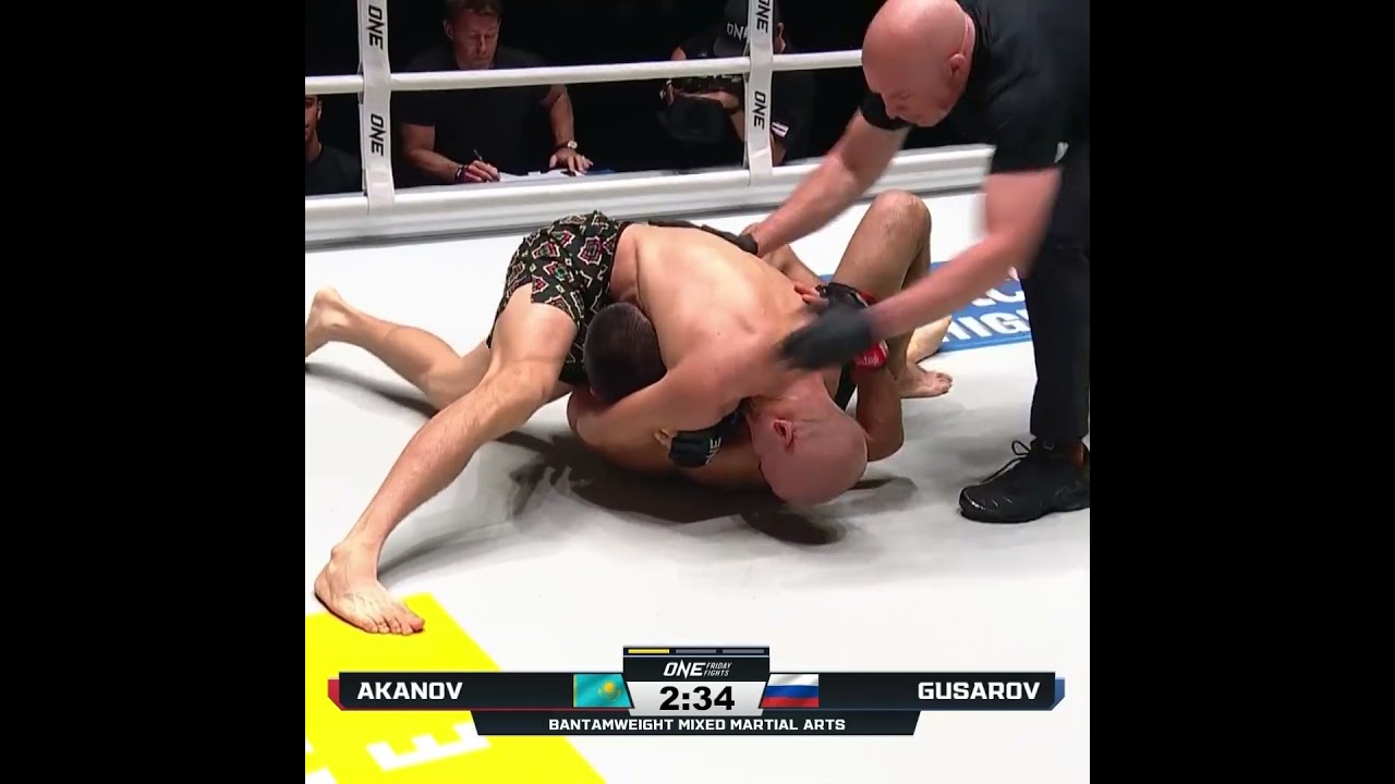 NINJA CHOKE  Valerii Gusarov scores a slick first round submission in his ONE Friday Fights debut!