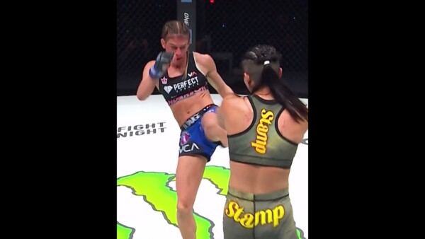 RUSHING Body Kick  Stamp was in her element when she took on Alyse Anderson in Denver!