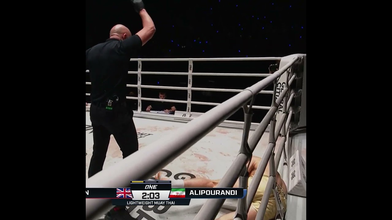 SHOCKING debut  Abolfazl Alipourandi KOs Liam Nolan with a head kick in under a minute!