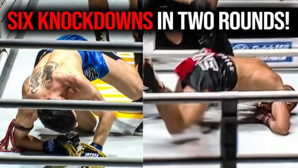 Six Knockdowns in Just Two Rounds!?  Muay Thai Full Fight