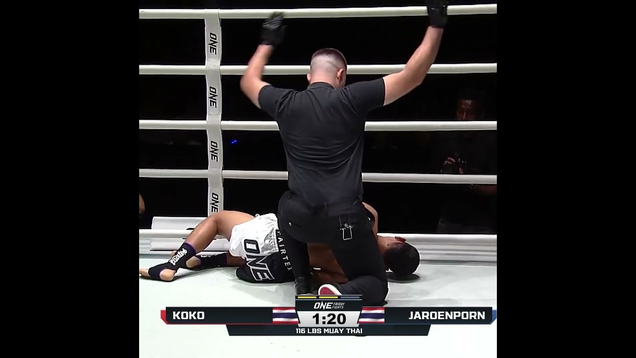 SNEAKY liver shot  Koko shuts down Jaroenporn in Round 2!