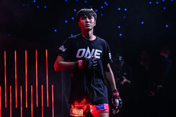 Yonis Anane walks to the ring before facing Liu Junchao at ONE Friday Fights 114