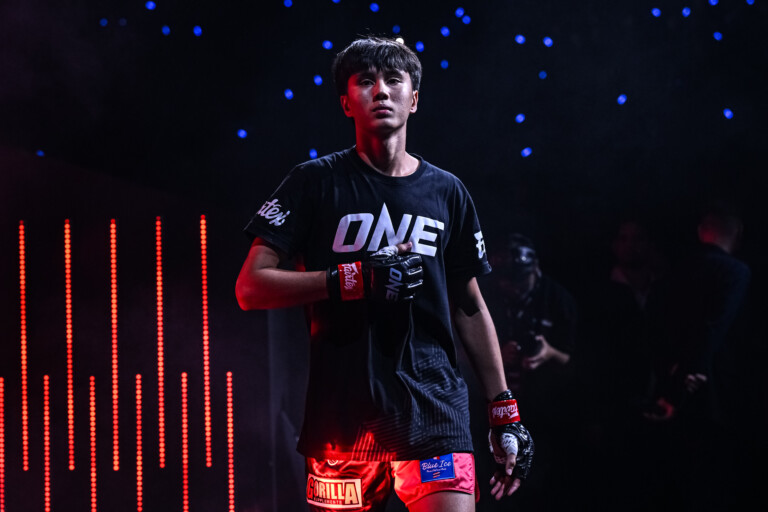 Yonis Anane walks to the ring before facing Liu Junchao at ONE Friday Fights 114
