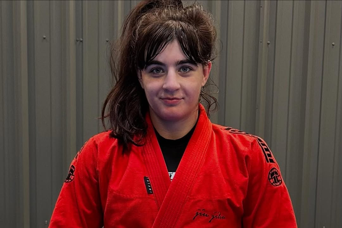 Helena Crevar in a red gi
