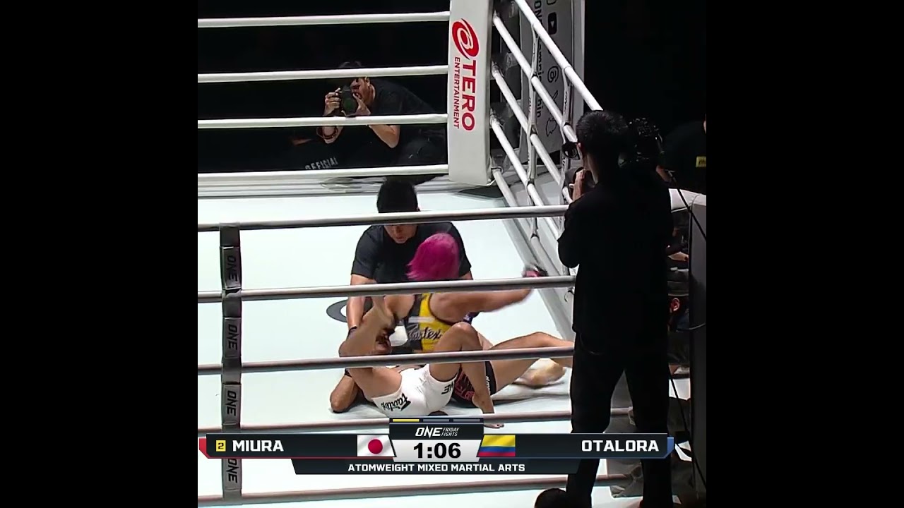 AYAKA LOCK  Ayaka Miura submits Juliana Otalora with her signature scarf hold Americana!