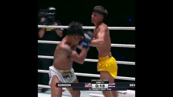 How is Seksan STILL STANDING?!  Ahavat Gordon goes ham with head kicks!