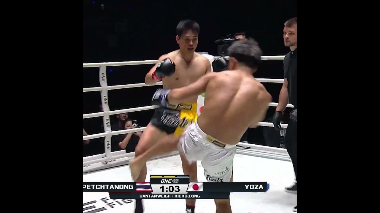 OUT OF NOWHERE  Yuki Yoza drops Petchtanong with a shocking left hook in Round 2!