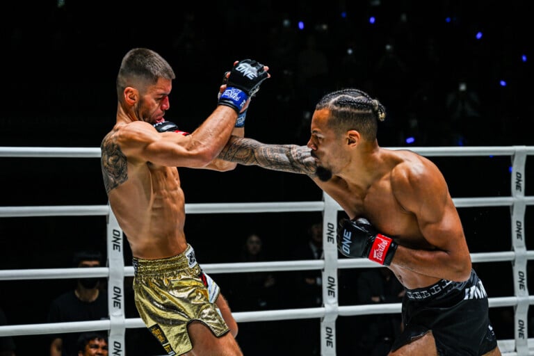 Regian Eersel plants a solid right hand on George Jarvis at ONE Fight Night 34