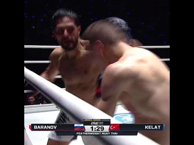 BLITZED him ⚡ Ali Kelat overwhelms Michael Baranov for the KO in his ONE Friday Fights debut!