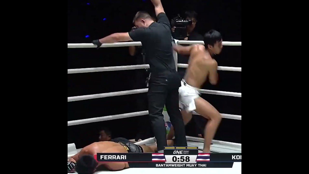 CRASH AND BURN  Kongklai faceplants Ferrari in the final minute for a crazy comeback KO!