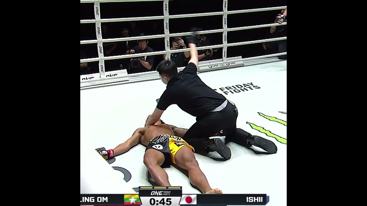 CRAZY head kick  Jurai Ishii flatlines Har Ling Om in the final minute!