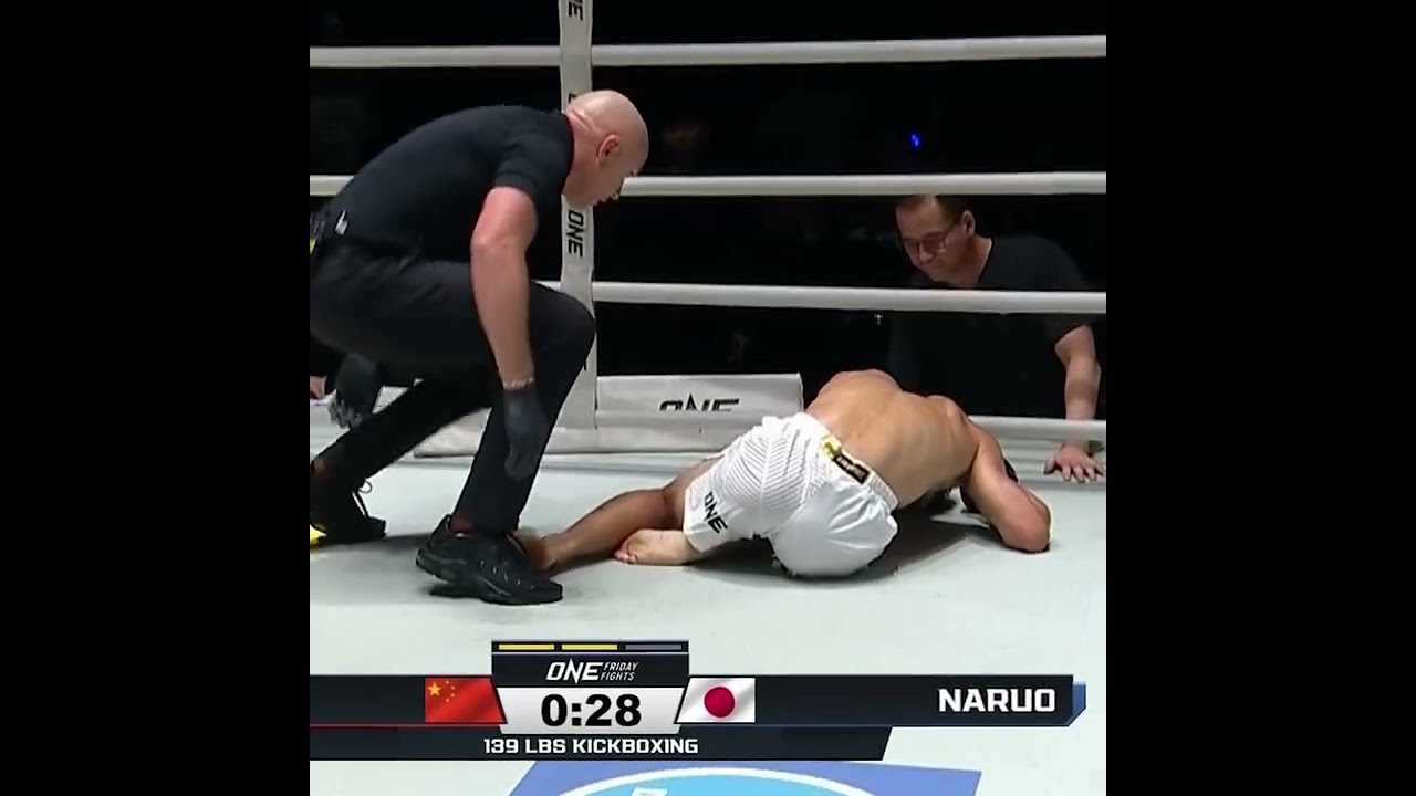 CRUSHING head kick  Zhang Jingtao snaps Hiroki Naruo's three fight win streak with an epic KO!