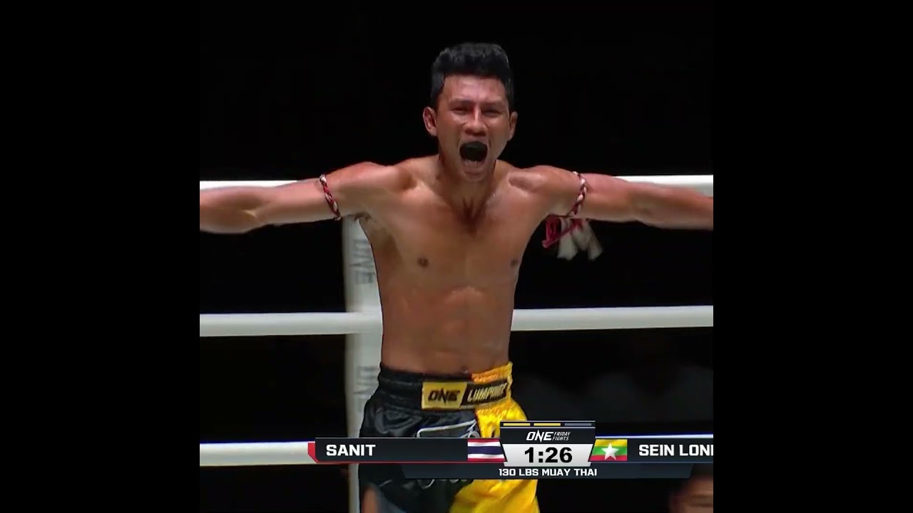LIGHTS OUT  Sanit KOs Sein Lone Chaw in his ONE Friday Fights debut!